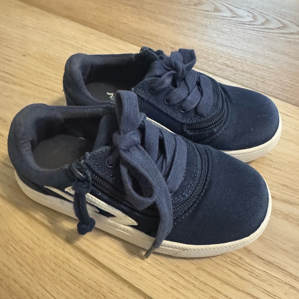 Billy Zipper Navy Blue Kids Sneakers